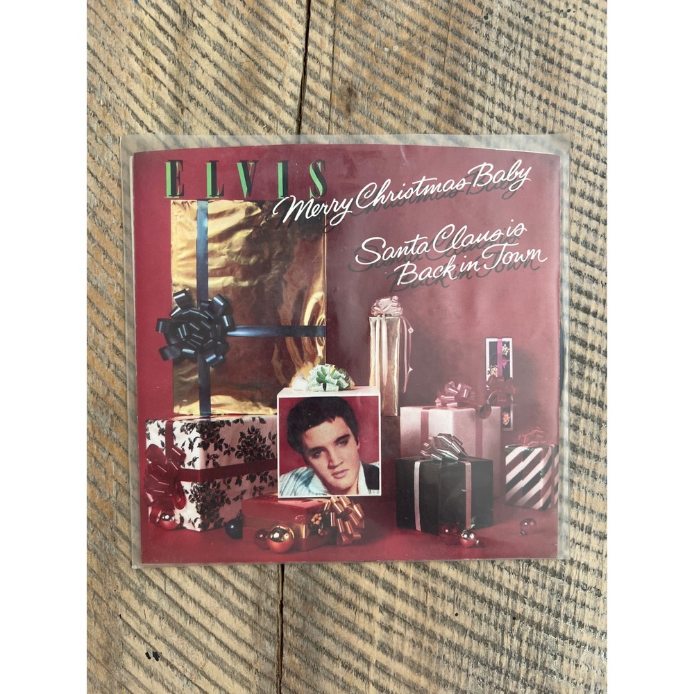 Elvis Presley Merry Christmas Baby Santa Claus Is Back In Town 7" Vinyl RCA 1985